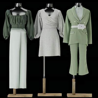 女式模特 服装鞋帽